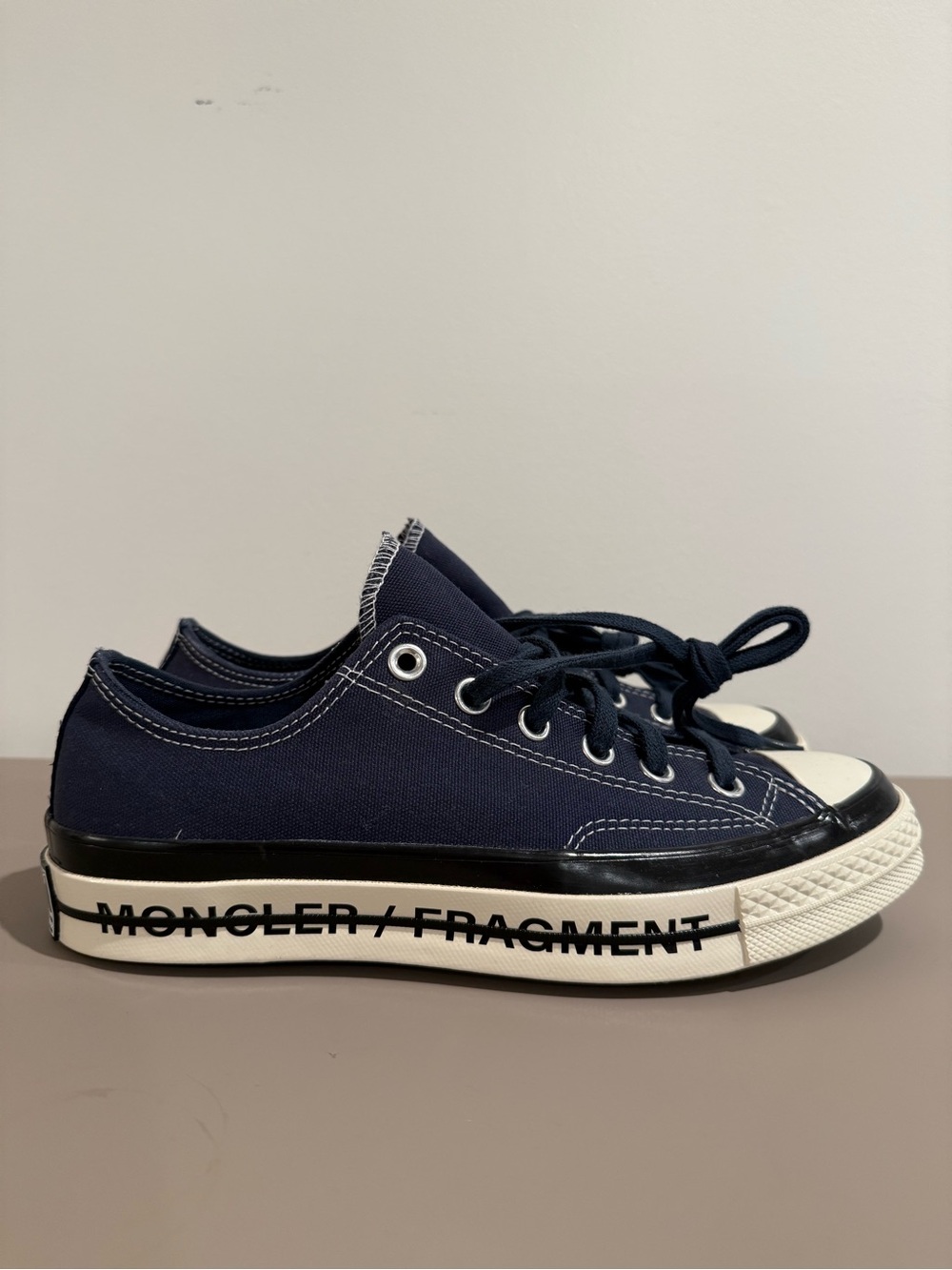 Moncler x Fragment x Converse Chuck 70 Low Blue Sneakers M6.5 W8.5 NWOT